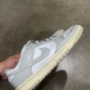 Nike Light Gray and White Casual Sneakers